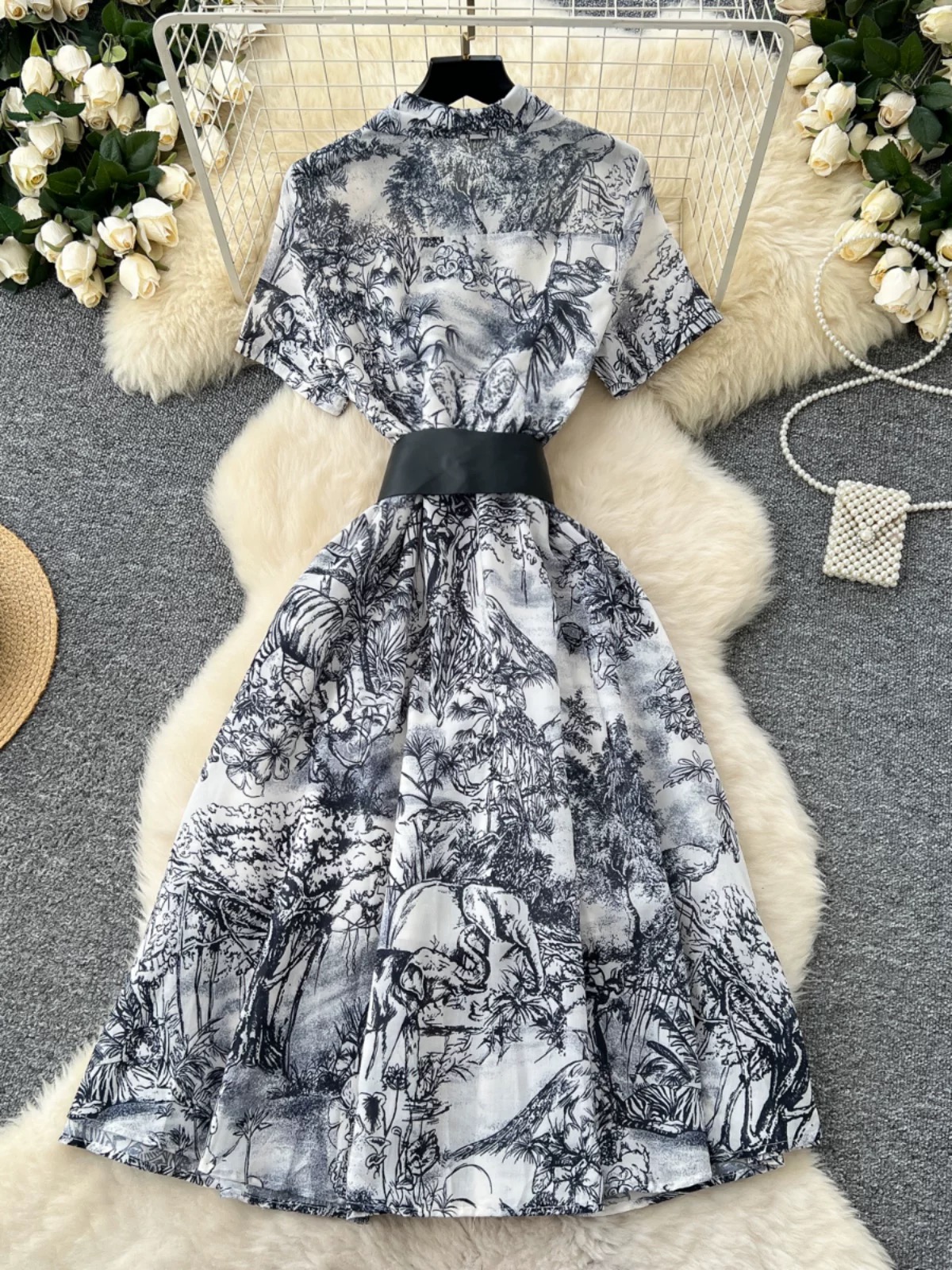 Modern material dress CD853 images